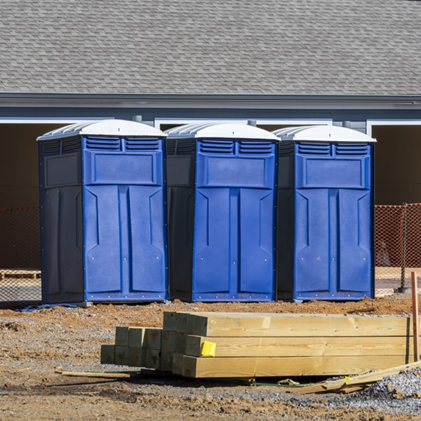 what is the expected delivery and pickup timeframe for the porta potties in Riverton Illinois